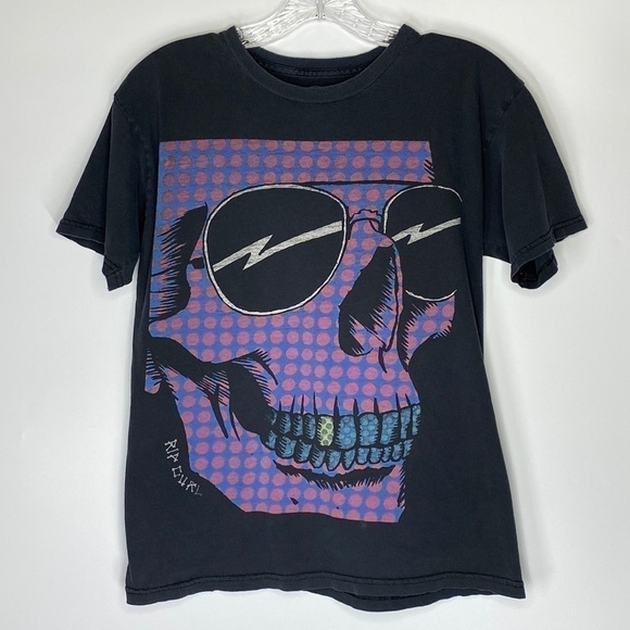 Rip Curl Skull Graphic Print Tshirt Men's Small - Picture 1 of 5